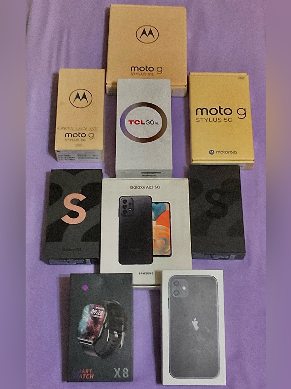 9 AUTHENTIC/ORIGINAL EMPTY PHONE/1 WATCH BOXES in PRISTINE CONDITION!!